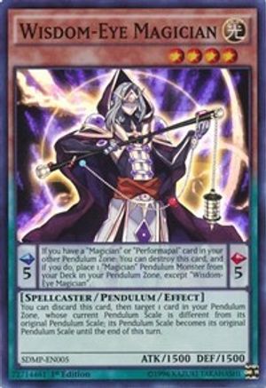 Wisdom-Eye Magician Structure Deck: Master of Pendulum SDMP-EN005 Near Mint Super Rare English 1st Edition