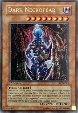 Dark Necrofear Labyrinth of Nightmare LON-065 Near Mint Ultra Rare English Unlimited