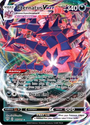 Eternatus VMAX 117/189 Darkness Ablaze Ultra Rare Near Mint English