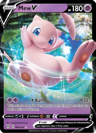 Mew V 069/189 Darkness Ablaze Ultra Rare Near Mint English