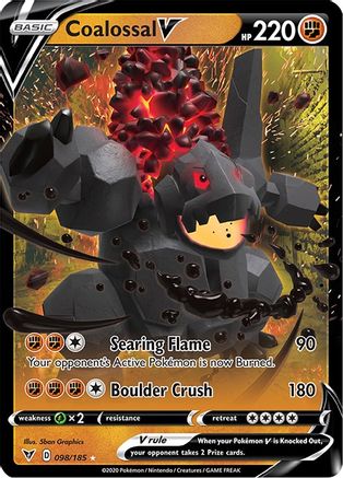 Coalossal V 098/185 Vivid Voltage Ultra Rare Near Mint English