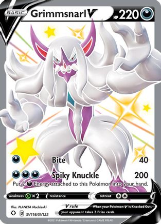 Grimmsnarl V SV116/SV122 Shining Fates Shiny Rare Near Mint English