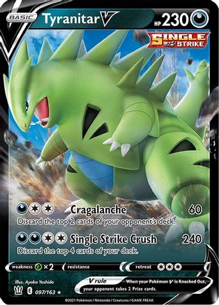Tyranitar V 097/163 Battle Styles Ultra Rare Near Mint English
