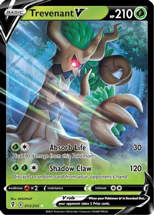Trevenant V 013/203 Evolving Skies Ultra Rare Near Mint English