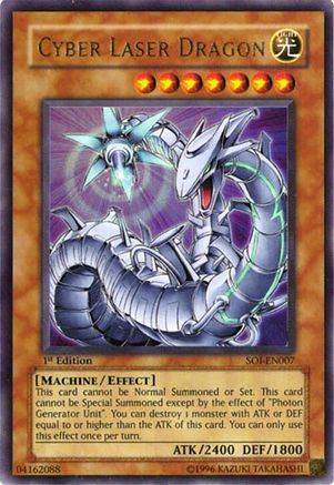 Cyber Laser Dragon Shadow of Infinity SOI-EN007 Near Mint Ultra Rare English Unlimited