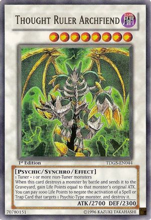 Thought Ruler Archfiend The Duelist Genesis TDGS-EN044 Near Mint Ultra Rare English Unlimited