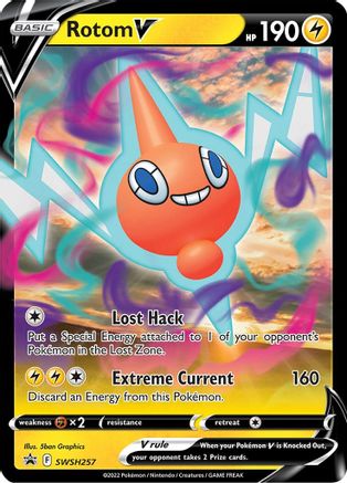 Rotom V SWSH257 SWSH Black Star Promos Promo Near Mint English