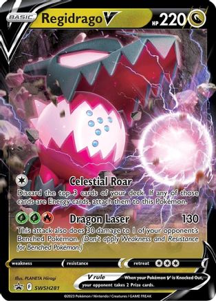 Regidrago V SWSH281 SWSH Black Star Promos Promo Near Mint English