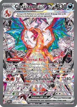 Charizard ex 223/197 Obsidian Flames Special Illustration Rare Near Mint English