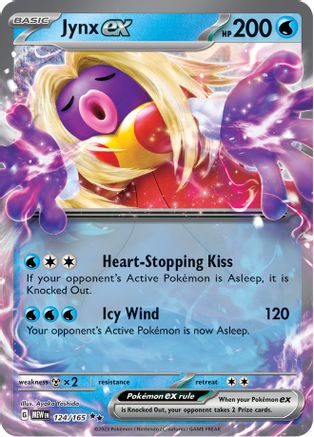 Jynx ex 124/165 Scarlet & Violet 151 Double Rare (RR) Near Mint English