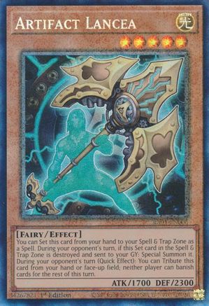 Artifact Lancea (PCR) 25th Anniversary Rarity Collection RA01-EN006 Near Mint Prismatic Collector's Rare English 1st Edition