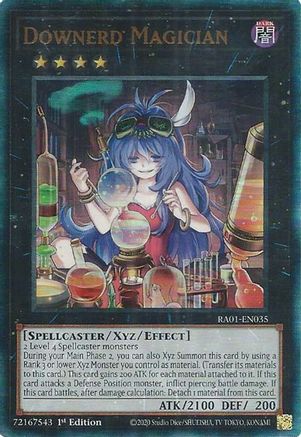 Downerd Magician RA01-EN035 25th Anniversary Rarity Collection 1st Edition Prismatic Ultimate Rare Near Mint English