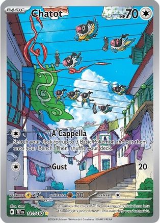 Chatot 181/162 Temporal Forces Illustration Rare Near Mint English
