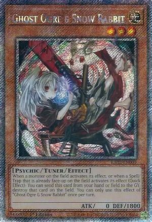 Ghost Ogre & Snow Rabbit (Alternate Art) (Platinum Secret Rare) 25th Anniversary Rarity Collection II RA02-EN009 Near Mint Platinum Secret Rare English 1st Edition
