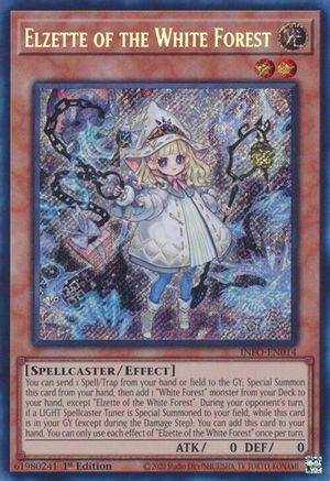 Elzette of the White Forest INFO-EN014 The Infinite Forbidden 1st Edition Secret Rare Near Mint English