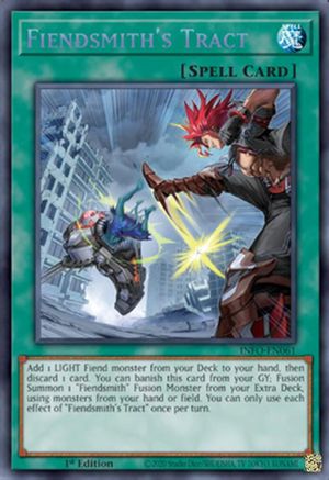 Fiendsmith's Tract INFO-EN061 The Infinite Forbidden 1st Edition Secret Rare Near Mint English