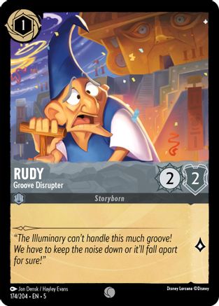 Rudy - Groove Disrupter 174/204 Shimmering Skies Common Near Mint English