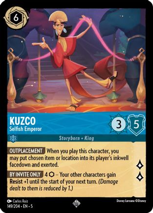 Kuzco - Selfish Emperor 149/204 Shimmering Skies Super Rare Near Mint English
