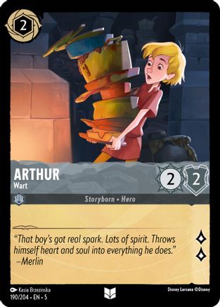 Arthur - Wart 190/204 Shimmering Skies Uncommon Near Mint English