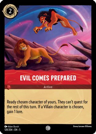 Evil Comes Prepared 128/204 Shimmering Skies Common Near Mint English
