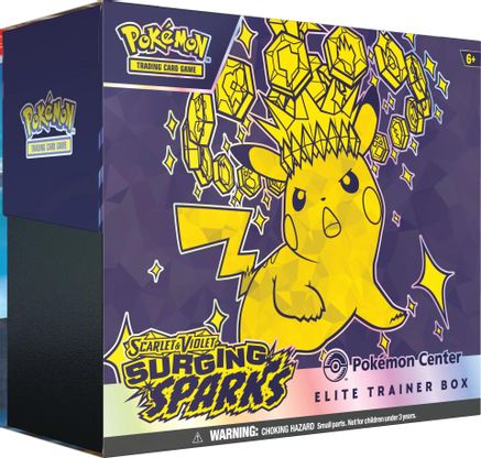 Surging Sparks Elite Trainer Box (Pokemon Center) Surging Sparks Sealed Near Mint English