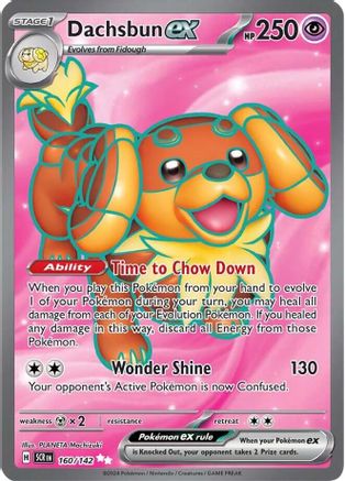 Dachsbun ex 160/142 Stellar Crown Ultra Rare Near Mint English