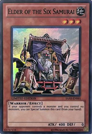 Elder of the Six Samurai Samurai Assault SAAS-EN001 Near Mint Super Rare English Limited