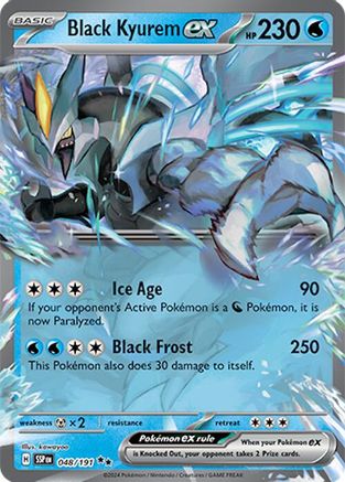 Black Kyurem ex 048/191 Surging Sparks Double Rare (RR) Near Mint English