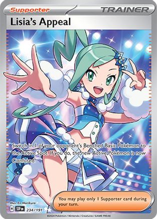 Lisia's Appeal 234/191 Surging Sparks Ultra Rare Near Mint English