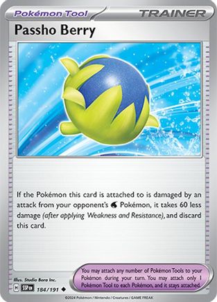 Passho Berry 184/191 Surging Sparks Reverse Holo Near Mint English