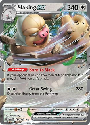 Slaking ex 147/191 Surging Sparks Double Rare (RR) Near Mint English