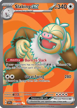 Slaking ex 227/191 Surging Sparks Ultra Rare Near Mint English