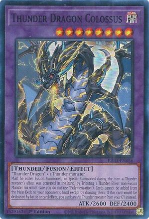 Thunder Dragon Colossus RA03-EN036 Quarter Century Bonanza 1st Edition Super Rare Near Mint English