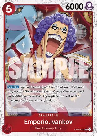 Emporio.Ivankov (Jolly Roger Foil) Premium Booster -The Best- OP06-003 Near Mint English Uncommon Foil