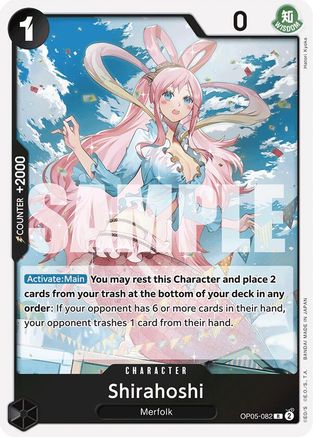 Shirahoshi (OP05-082) (Reprint) OP05-082 Premium Booster -The Best- Rare Foil Near Mint English