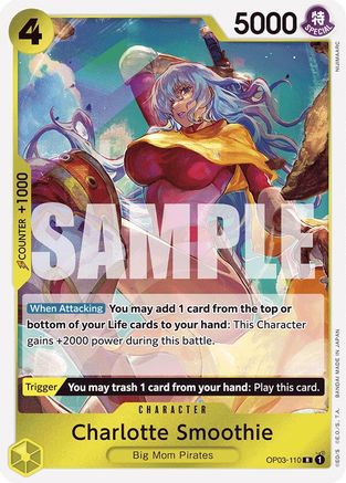 Charlotte Smoothie (Reprint) OP03-110 Premium Booster -The Best- Rare Foil Near Mint English