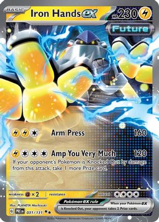 Iron Hands ex 031/131 Prismatic Evolutions Double Rare (RR) Near Mint English