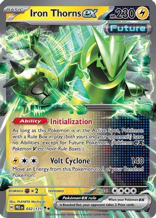Iron Thorns ex 032/131 Prismatic Evolutions Double Rare (RR) Near Mint English