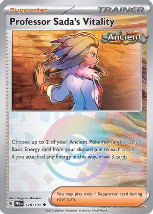 Professor Sada's Vitality (Poke Ball) 120/131 Prismatic Evolutions Reverse Holo Near Mint English