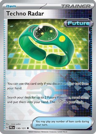 Techno Radar (Poke Ball) 130/131 Prismatic Evolutions Reverse Holo Near Mint English