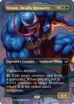 Venom, Deadly Devourer (Borderless) #22 Marvel's Spider-Man: Eternal-Legal Rare Near Mint English