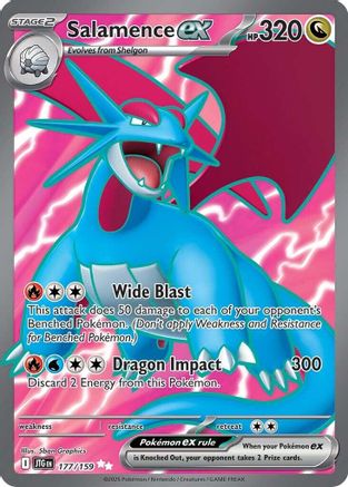 Salamence ex 177/159 Journey Together Ultra Rare Near Mint English