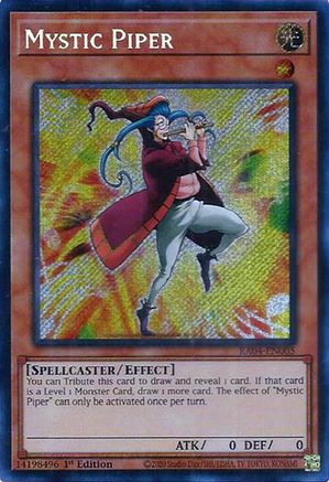 Mystic Piper RA04-EN005 Quarter Century Stampede 1st Edition Secret Rare Near Mint English