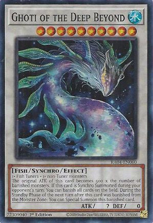Ghoti of the Deep Beyond RA04-EN060 Quarter Century Stampede 1st Edition Super Rare Near Mint English