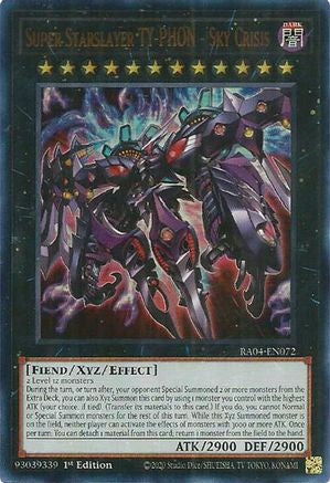Super Starslayer TY-PHON RA04-EN072 Quarter Century Stampede 1st Edition Ultra Rare Near Mint English