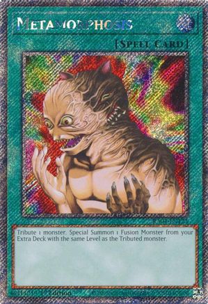 Metamorphosis RA04-EN123 Quarter Century Stampede 1st Edition Platinum Secret Rare Near Mint English