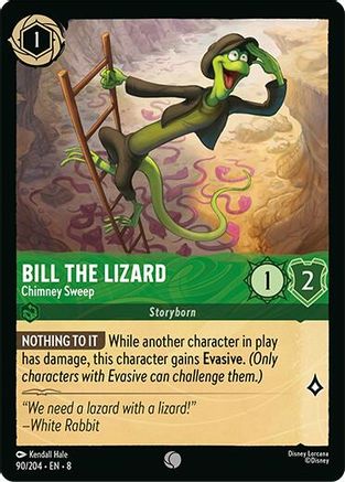 Bill the Lizard - Chimney Sweep 90/204 Reign of Jafar Common Near Mint English