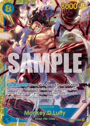 Monkey.D.Luffy OP11-118 A Fist of Divine Speed Secret Rare Foil Near Mint English