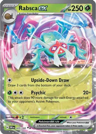 Rabsca ex 025/182 Destined Rivals Double Rare (RR) Near Mint English