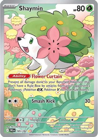 Shaymin 185/182 Destined Rivals Illustration Rare Near Mint English